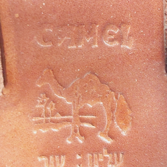 Camel Biblical Jesus  ‘Evangelist’ Made in Bethlehem Red Leather Sandals C38 - Picture 9 of 12